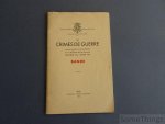 Commission des crimes de guerre - Les crimes de guerre commis pendant la contra-offensive de Von Rundstedt dans Les Ardennes, Decembre 1944 - Janvier 1945: Bande