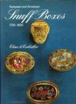 CORBEILLER, CLARE DE - European and American snuff boxes 1730 - 1830