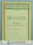 Brahms, Johannes - Duette fur zweo Singstimme und Klavier.  Op.20,61,66,75 Band 1 --- Nr. 3909
