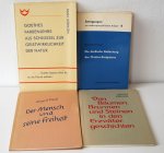Pauli, Frieling, Börnsen und Lauer - Vier Antroposophischer Bücher: 'Der Mensch und seine Freiheit', 'Von Bäumen, Brunnen und Steinen', 'Goethes Farbenlehre', 'Driefache Bedeutung des Christus-Ereignisses'