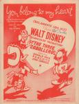 Walt Disney - Bladmuziek/Sheet music, You Belong To My heart (Solanete Una Vez) From the Walt Disney Technicolor production, goede staat (naam op voorkant)