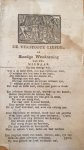 [Liedtekst de Verstoote Liefde, Song on love] - LIED: De verstoote liefde, en Bloedige Wraakneming van een minnaar. Op een treurige wijs. 4 pp.