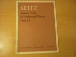 SEITZ; Friedrich - KONZERT G-dur für Violine und Klavier; Opus 13