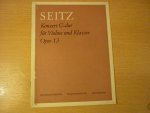 SEITZ; Friedrich - KONZERT G-dur für Violine und Klavier; Opus 13