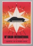 André SIMON (Andreas) - Reclame poster 11,6x16,8Cm -18e salon International Geneve 11-21 Mars 1948
