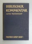 Horst, Friedrich - HIOB XVI / 1 - Biblischer Kommentar Altes Testament