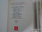 Henry de Montherlant. - Le théatre complet de Montherlant. I Malatesta, II La reine morte, III Fils de personne - Un incompris, IV Le maître de Santiago, V Demain il fera jour - Pasiphaé, V. Celle qu'on prend dans ses bras. [N° 38/40 sur chiffon de luxe.]