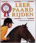 Carolyn Henderson - Leer paardrijden
