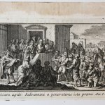 Harrewijn, François (1700-1764) - Ets en gravure/Etching and engraving: St. Peter preaching (Apostel Petrus bidt en nodigt aanwezigen uit om gedoopt te worden).