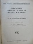 Kroes H.W.J. - Kramers' nieuw Duitsch woordenboek - Nederland Duitsch (2e deel)