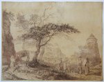 Sandby, Paul (bapt. 1731-1809) - [Original etching] Landscape near Edinburgh [set of small horizontal Scottish views], ca 1740-1765.