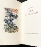 MANZONI, Alessandro - Koor uit de Adelchi. (Vertaald door Frans van Dooren. Met een gesigneerde ets van Hedwig Pauwels).