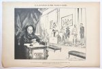 Braakensiek, Johan (1858-1940) - [Original lithograph/lithografie by Johan Braakensiek] In de gruwelkamer bij Mad. Tussaud te Londen, 9 September 1900, 1 pp.