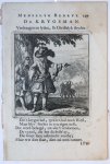 Luyken, Jan (1649-1712) and Luyken, Caspar (1672-1708) - Antique print/originele prent De Krygsman/The Warrior.