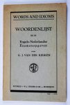 Keuken, G.J. van der - Woordenlijst bij de Engels-Nederlandse Examenopgaven