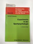 Volkamer, Meinhart: - Experimente in der Sportpsychologie.