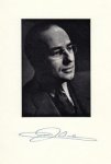 (MINISTER-PRESIDENT). CALS, Jo - Gesigneerde reproductie van een portretfoto. Met begeleidende brief van zijn secretaresse op briefpapier van de minister van Onderwijs, Kunsten en Wetenschappen, gedateerd ''s-Gravenhage, 5 september 1962'. (MINISTER-PRESIDENT). CALS, Jo - Gesigneerde reproductie van een portretfoto. Met begeleidende brief van zijn secretaresse op briefpapier van de minister van Onderwijs, Kunsten en Wetenschappen, gedateerd ''s-Gravenhage, 5 september 1962'.
