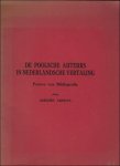 ARENTS, Amedee; - DE POOLSCHE AUTEURS IN NEDERLANDSCHE VERTALING. PROEVE VAN BIBLIOGRAFIE, ARENTS, Amedee; - DE POOLSCHE AUTEURS IN NEDERLANDSCHE VERTALING. PROEVE VAN BIBLIOGRAFIE,