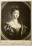 Richard Purcell (fl. c. 1746-c. 1768), after Titian (1489/90-1576) - Antique print, mezzotint | Young woman in profile, published ca. 1750, 1 p.