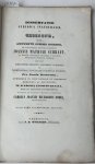 Nobel, Carolus Joannes Richardus, uit Overijssel - Legal dissertation Leiden Nobel 1843 | Dissertatio juridica inauguralis de cessione [...] Groningen J.B. Wolters 1843