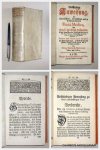 HOFFMANN, FRIEDERICH, - Vollständige Anweisung, zu einer sichern, vernünfftigen und in Erfahrung stehenden Praxi Medica. Aus... Scriptis und Manuscriptis mit grossem Fleiss verfertiget, ... herauss gezogen und in Ordnung gebracht von Georg Friederich Reimmann.