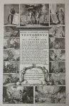 Abraham Allard (1676-1726) - [Antique print, etching] Scenes from the Old and New Testaments; BALANS des OUDEN en NIEWEN TESTAMENTS, published ca. 1710, 1 p.