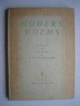 Schee, P.F. van der - Modern Poems (2 delen)