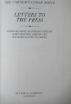 Conan Doyle, Arthur - The unknown Conan Doyle. Letters to the Press