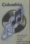 Diverse auteurs - Columbia. Hollandsche Catalogus 1935
