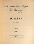 Strawinsky, Igor: - Sonate pour piano [ed. Albert Spalding]