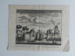 L. Schenk, A. Rademaker - Gesigt van de schermer Poort - Vue de la Porte nomme de Schermer poort L. Schenk, A. Rademaker - Gesigt van de schermer Poort - Vue de la Porte nomme de Schermer poort