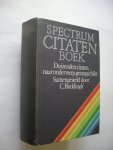 Buddingh',   C., samenst. - Spectrum citatenboek. Duizenden citaten, naar onderwerp gerangschikt