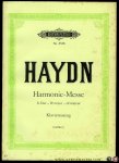 HAYDN, Joseph - Messe B-Dur (Harmonie Messe) für vierstimmigen Chor, Soli, Orchester und Orgel. Für den praktischen Gebrauch eingerichtet von Georg Göhler. Klavierauszug