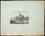 ANONYMOUS, - A building with tower beside a river