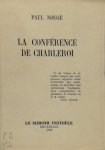 Paul Nougé 26443 - La conférence de Charleroi [copy on Featherweight]