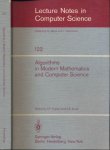 Ershov, A.P. & D.E. Knuth 9eds) - Algorithms in Modern Mathematics and Computer Science