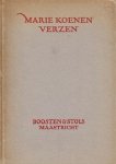 KOENEN, Marie - Verzen. (Misdruk!).