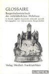 Villena, Leonardo - Glossaire. Burgenfachwörterbuch des mittelalterlichen Wehrbaus in deutsch, english, frazösisch, italienisch, spanisch