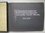 Bruijn, Ab de (fotografie). - Fotoalbum. "Ter herinnering aan de uitgevoerde herstel- en Baanverzwaringswerken van de spoorlijn Dordrecht-Willemsdorp 1945-1946".
