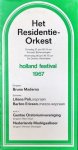 Maderna, Bruno: - [Programmheft] Het Residentie-Orkest. Dinsdag 27 juni, woensdag 28 juni. Holland Festival 1967. Dirigent: Bruno Maderna