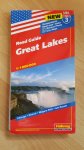  - USA kaart GREAT LAKES Hallwagg nieuw!