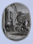 Anonymous - Don Quixote taken to prison in a cage; Don Quichot wordt in een kooi naar de gevangenis gereden, 1790