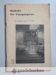Zandt, Ds. P. - Gedenkt uw voorganger --- Vier predikaties door Ds. P. Zandt