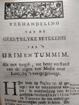 Lampe, Frederik, Adolph - Schets der dadelyke godtgeleertheit + Gedenk-teken der goddelyke wegen + Verhandeling van de geestelykebekentenis van 't URIM en TUMMIM