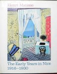 Cowart, Jack & Fourcade, Dominique. - Henri Matisse, the early years in Nice 1916-1930.