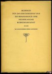RADEMACHER SCHORER, M.R. - Bijdrage tot de geschiedenis van de renaissance der Nederlandse boekdrukkunst.