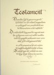 Wilderode, Anton van. - Testament. Wilderode, Anton van. - Testament.