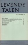 Schoon, J. (redactie) - Levende talen, nummer 272, november 1970