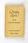 Reclam, Philipp - Deutsche Lyrik Der Gegenwart