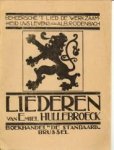 HULLEBROEK, EMIL - Liederen Eerste reeks